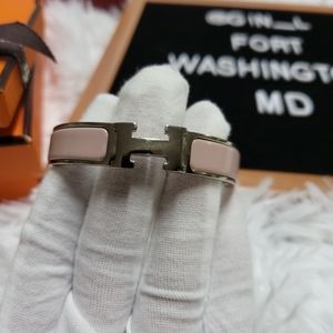 100% Authentic HERMÈS Clic H Bracelet | Pink | PM